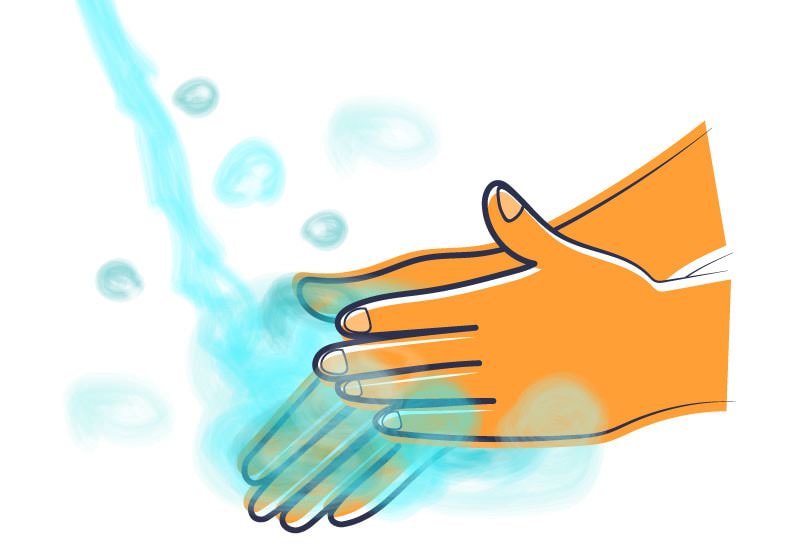 Vor der Anwendung der Prosturol® Zäpfchen müssen die Hände gründlich gewaschen werden.
